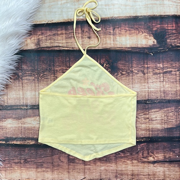 RELISTED Keep On Smiling Urban Outfitters Halter Top Crop - Picture 4 of 5